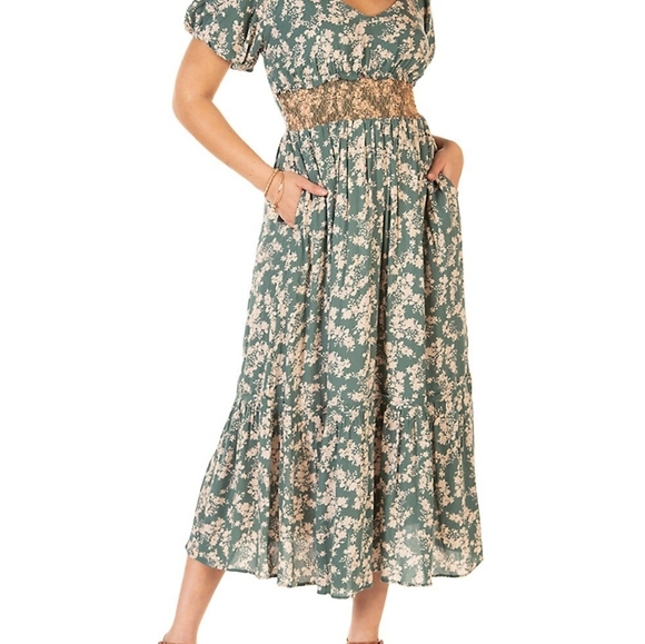 Dex Dresses & Skirts - Dex Short-Sleeve Printed Maxi Dress